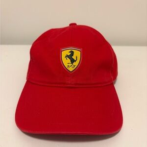 Ferrari Red Kids Logo Cap
